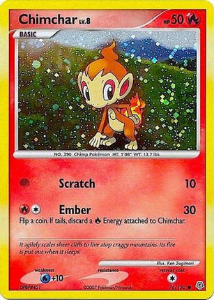 Chimchar - 76/130 (Cosmos Holo) [Miscellaneous Cards & Products] Holofoil