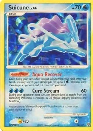 Suicune - 19/132 (Cracked Ice Holo) [Miscellaneous Cards & Products] Holofoil