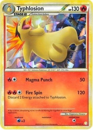 Typhlosion - 32/123 (Cracked Ice Holo) [Deck Exclusives] Holofoil