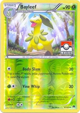 Bayleef - 2/122 (Pokemon League) [League & Championship Cards] Reverse Holofoil