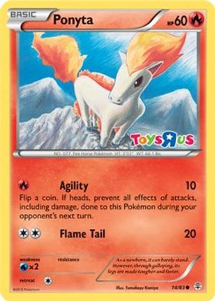 Ponyta - 14/83 (Toys R Us Promo) [Miscellaneous Cards & Products] Holofoil