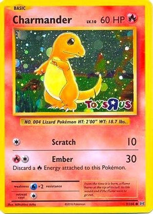 Charmander - 9/108 (Toys R Us Promo) [Miscellaneous Cards & Products] Holofoil