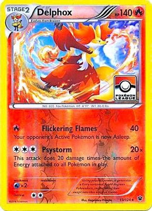 Delphox - 13/124 (Pokemon League) [League & Championship Cards] Reverse Holofoil