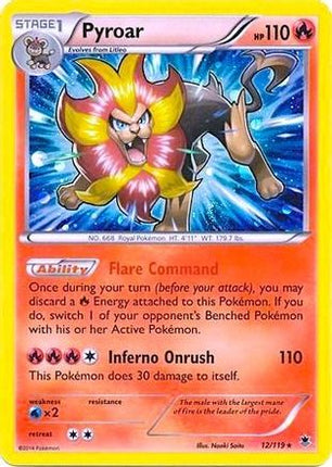 Pyroar - 12/119 (Cosmos Holo) [Blister Exclusives] Holofoil