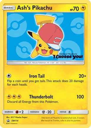 Ash's Pikachu - SM114 - SM114/null [SM Promos]