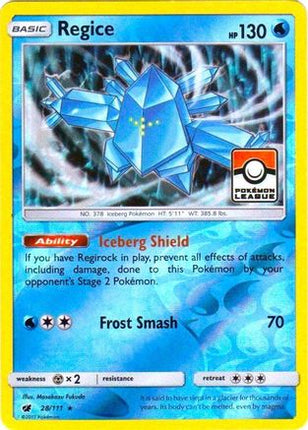 Regice - 28/111 (Pokemon League) [League & Championship Cards] Reverse Holofoil