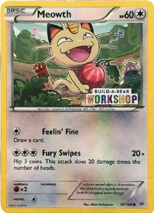 Meowth - 67/108 (Build-A-Bear Workshop Exclusive) [Miscellaneous Cards & Products]