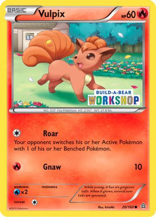 Vulpix - 20/160 (Build-A-Bear Workshop Exclusive) [Miscellaneous Cards & Products]
