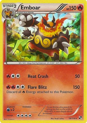 Emboar - 19/114 (Cracked Ice Holo) [Deck Exclusives] Holofoil
