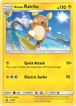 Alolan Raichu - SM65 - null/null [SM Promos] Holofoil