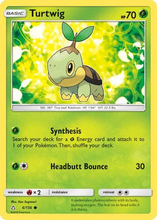 Turtwig (6) - 6/156 [SM - Ultra Prism] Reverse Holofoil