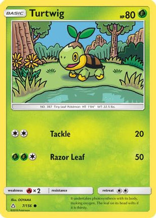 Turtwig (7) - 7/156 [SM - Ultra Prism] Reverse Holofoil