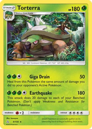 Torterra - 9/156 [SM - Ultra Prism] Holofoil