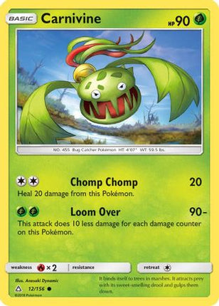 Carnivine - 12/156 [SM - Ultra Prism] Reverse Holofoil