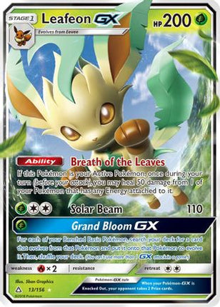 Leafeon GX - 13/156 [SM - Ultra Prism] Holofoil
