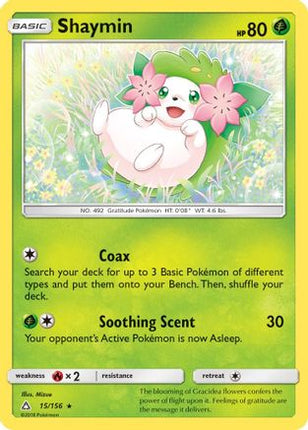 Shaymin (15) - 15/156 [SM - Ultra Prism] Holofoil