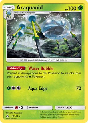 Araquanid - 17/156 [SM - Ultra Prism] Reverse Holofoil