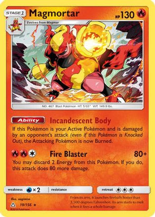Magmortar - 19/156 [SM - Ultra Prism] Reverse Holofoil