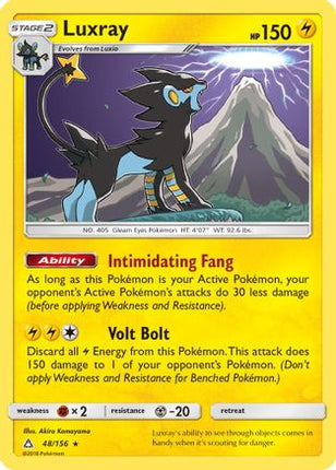 Luxray - 48/156 [SM - Ultra Prism] Holofoil