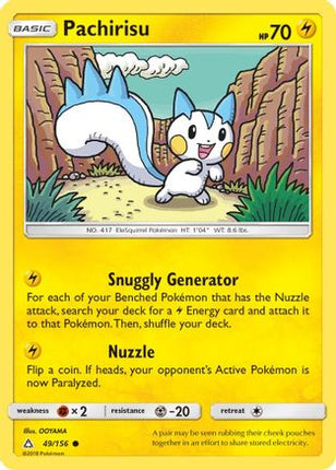 Pachirisu - 49/156 [SM - Ultra Prism] Reverse Holofoil