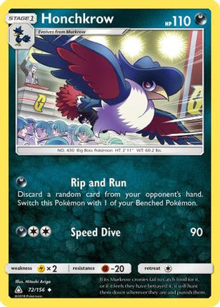 Honchkrow - 72/156 [SM - Ultra Prism]