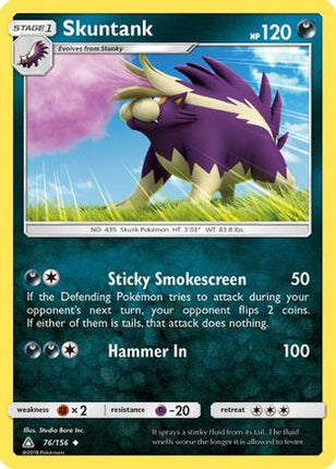 Skuntank - 76/156 [SM - Ultra Prism] Reverse Holofoil