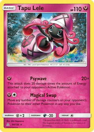 Tapu Lele - 94/156 [SM - Ultra Prism] Reverse Holofoil