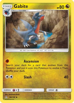 Gabite - 98/156 [SM - Ultra Prism] Reverse Holofoil
