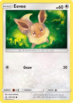 Eevee (104) - 104/156 [SM - Ultra Prism] Reverse Holofoil