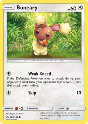 Buneary - 106/156 [SM - Ultra Prism] Reverse Holofoil