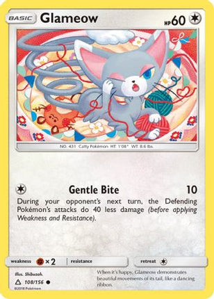 Glameow - 108/156 [SM - Ultra Prism] Reverse Holofoil