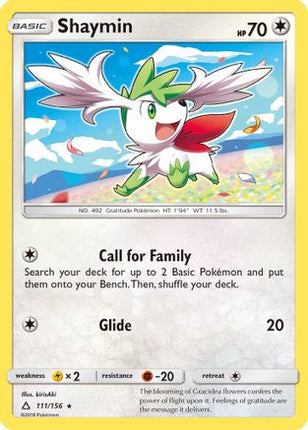 Shaymin (111) - 111/156 [SM - Ultra Prism] Reverse Holofoil