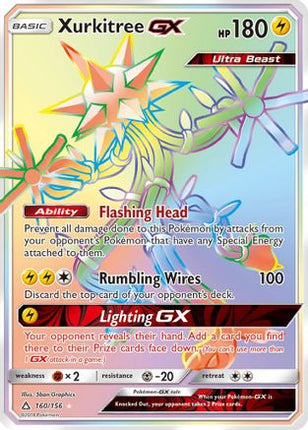 Xurkitree GX (Secret Rare) - 160/156 [SM - Ultra Prism] Holofoil