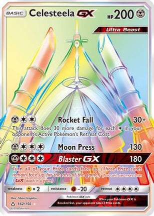 Celesteela GX (Secret Rare) - 162/156 [SM - Ultra Prism] Holofoil