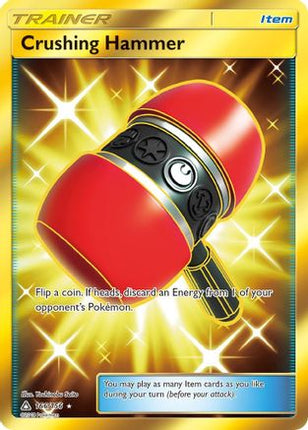 Crushing Hammer (Secret Rare) - 166/156 [SM - Ultra Prism] Holofoil
