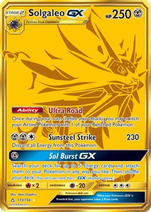 Solgaleo GX (Secret Rare) - 173/156 [SM - Ultra Prism] Holofoil