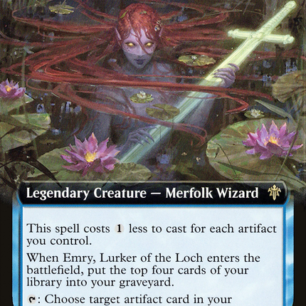 Emry, Lurker of the Loch (Extended Art) [Throne of Eldraine]