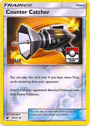 Counter Catcher - 91/111 (League Cup) [Staff] [League & Championship Cards] Reverse Holofoil