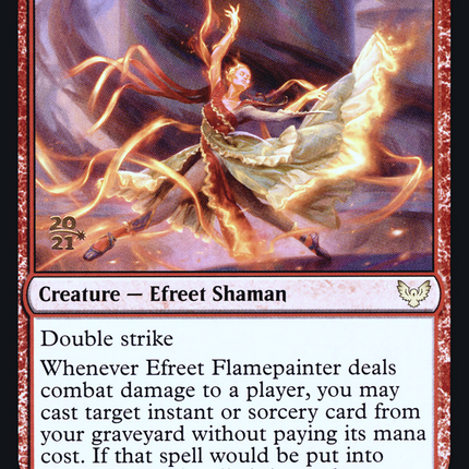 Efreet Flamepainter [Strixhaven: School of Mages Promos] Prerelease Foil