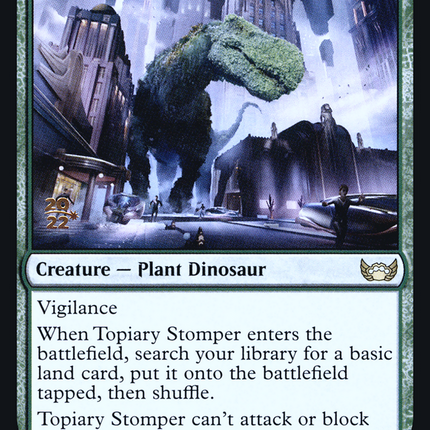 Topiary Stomper [Streets of New Capenna Promos] Prerelease Foil