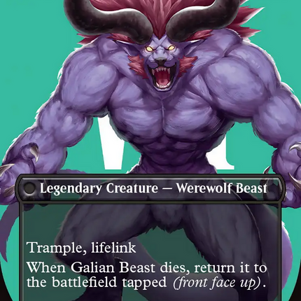 Vincent Valentine // Galian Beast (Borderless) [FINAL FANTASY] Surge Foil