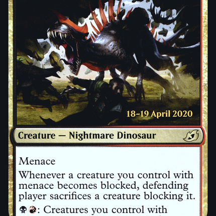 Labyrinth Raptor [Ikoria: Lair of Behemoths Promos] Prerelease Foil