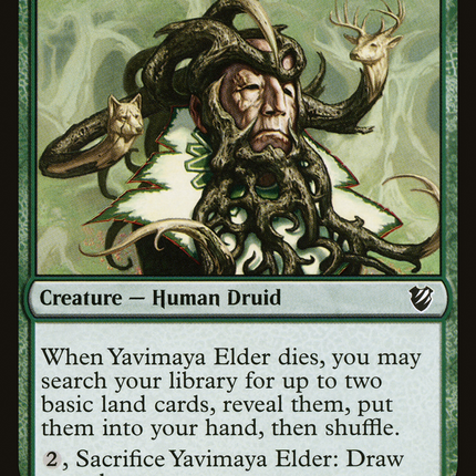 Yavimaya Elder [Midnight Hunt Commander]