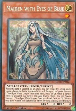 Maiden with Eyes of Blue (Secret Rare) [LCKC-EN012] Unlimited