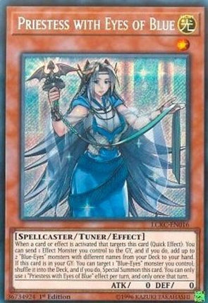 Priestess with Eyes of Blue (Secret Rare) [LCKC-EN016] 1st Edition