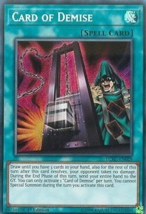 Card of Demise (Secret Rare) [LCKC-EN029] Unlimited