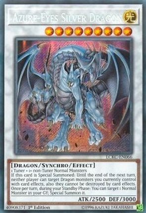 Azure-Eyes Silver Dragon (Secret Rare) [LCKC-EN066] 1st Edition