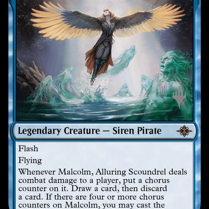 Malcolm, Alluring Scoundrel [The Lost Caverns of Ixalan Promos]