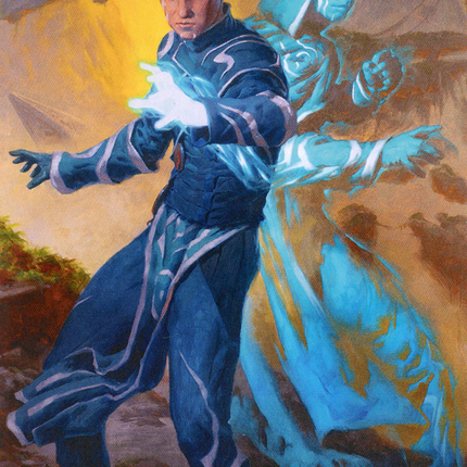 Jace, Mirror Mage // Jace, Mirror Mage (Borderless) [Zendikar Rising Art Series]
