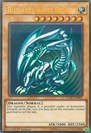 Blue-Eyes White Dragon (Version 2) (Ultra Rare) [LCKC-EN001] Unlimited